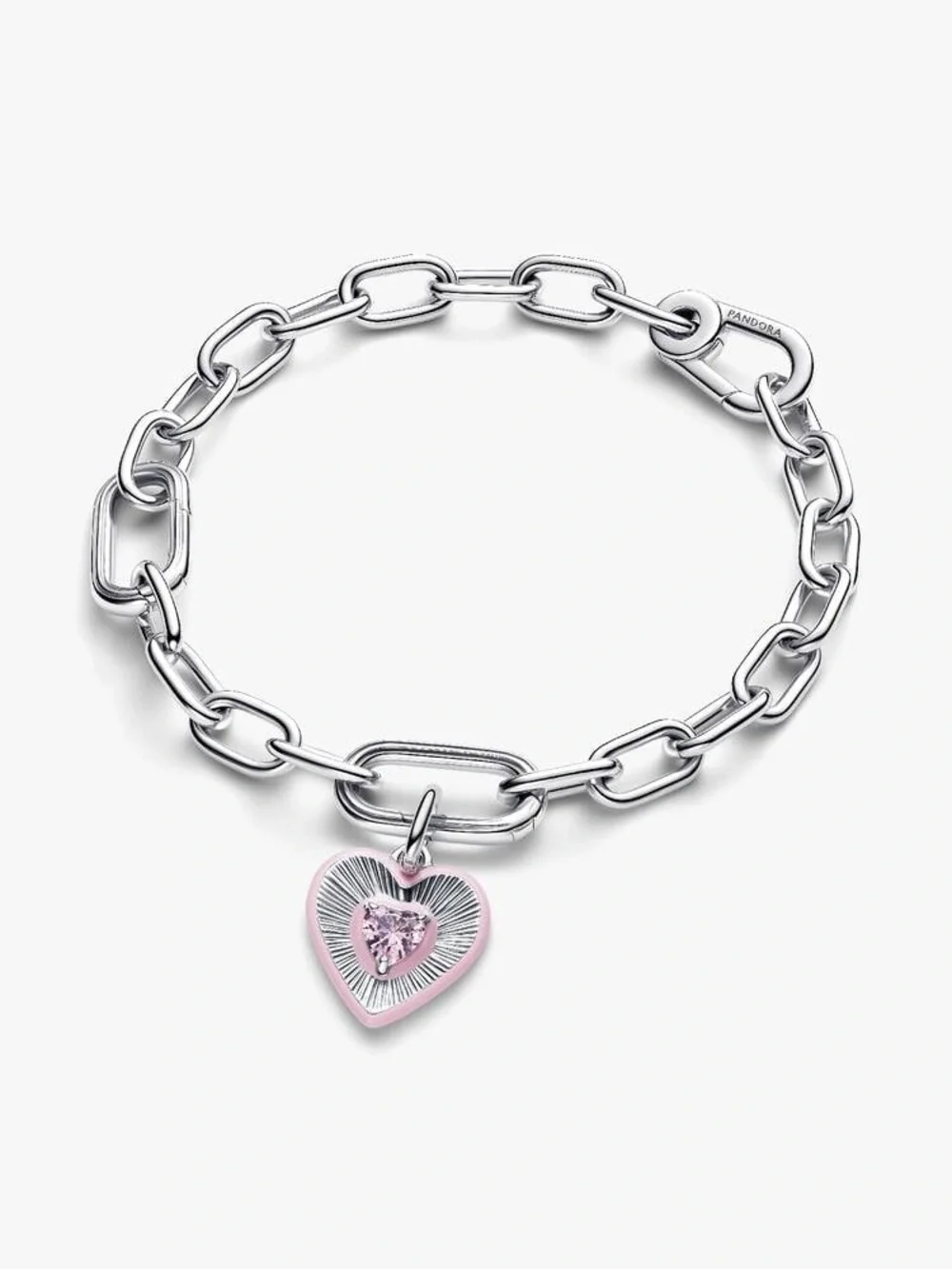 Pandora Radiating Pink Heart Medallion Charm